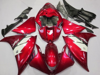 2012-2014 Red White Yamaha R1 Motorcycle Fairings