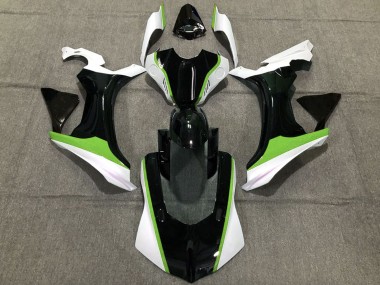 2015-2019 White Green Glossy Black Yamaha R1 Motorcycle Fairings