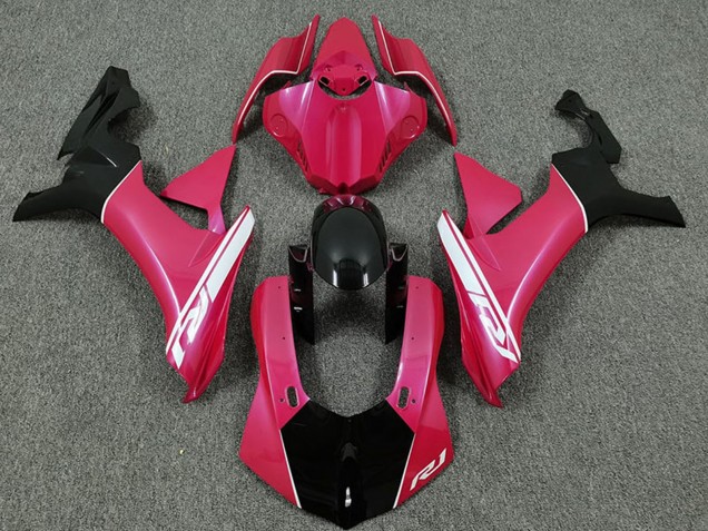 2015-2019 Hot Pink White Glossy Black Yamaha R1 Motorcycle Fairings
