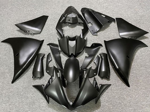 2009-2011 Matte Black Yamaha R1 Motorcycle Fairings