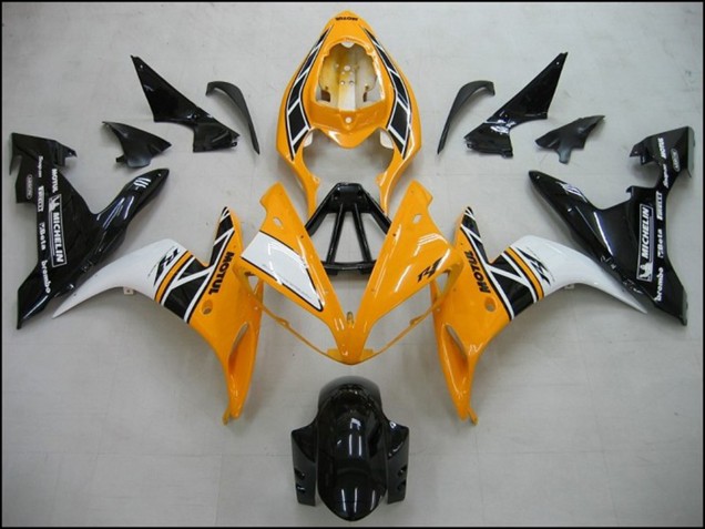 2004-2006 Yellow White Black OEM Style Yamaha R1 Motorcycle Fairings