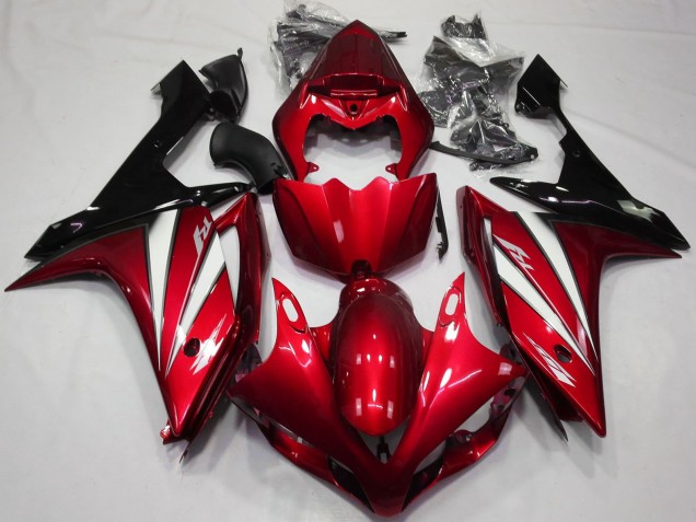 2007-2008 Red White Black Yamaha R1 Motorcycle Fairings