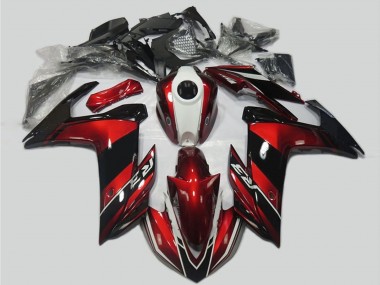 2015-2018 Red White Glossy Black Yamaha R3 Motorcycle Fairing Kits
