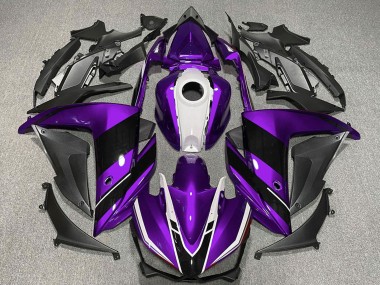 2015-2018 Purple White Glossy Black Yamaha R3 Motorcycle Fairings