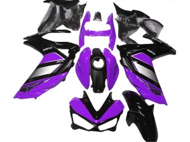 2015-2018 Purple Silver Glossy Black Yamaha R3 Motorcycle Fairings