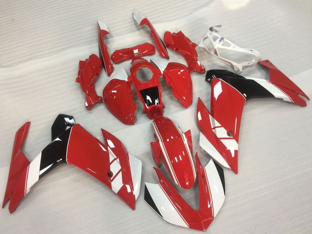 2015-2018 Red White Glossy Black Yamaha R3 Motorcycle Fairing