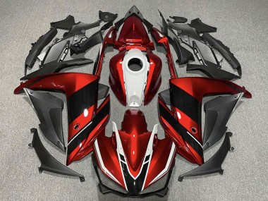 2015-2018 Red White Glossy Black Yamaha R3 Motorcycle Fairings