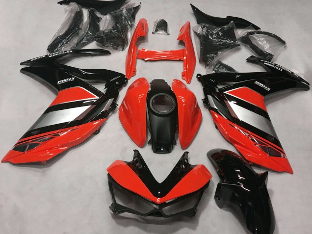 2015-2018 Red Silver Glossy Black Yamaha R3 Motorcycle Fairings