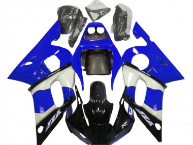 1998-2002 Blue White Glossy Black Yamaha R6 Motorcycle Fairings
