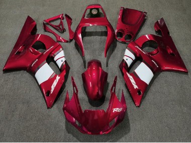 1998-2002 Red White Yamaha R6 Motorcycle Fairing
