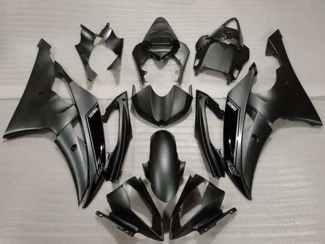 2008-2016 Glossy Black Matte Black Yamaha R6 Bike Fairings
