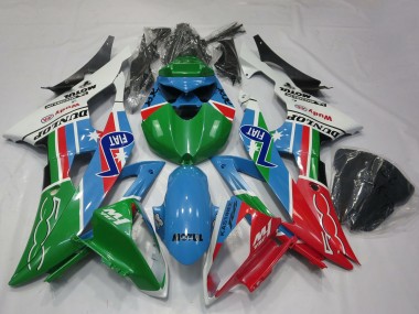 2008-2016 White Light Blue Green Red Fiat Dunlop Michelin Motul Yamaha R6 Motorcycle Fairings