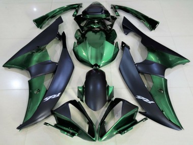 2008-2016 Green Matte Black Yamaha R6 Motorcycle Fairings