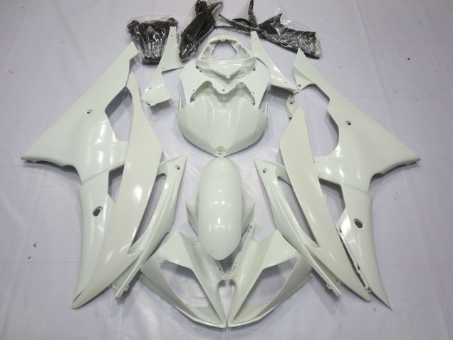 2008-2016 Pearl White Yamaha R6 Motorcycle Fairings