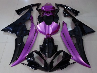 2008-2016 Purple Glossy Black Yamaha R6 Motorcycle Fairings
