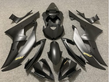 2008-2016 Matte Grey Black Gold Decals Yamaha R6 Motorcycle Fairings