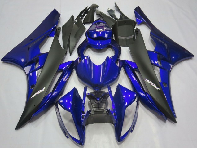 2006-2007 Blue Matte Black Yamaha R6 Motorcycle Fairings