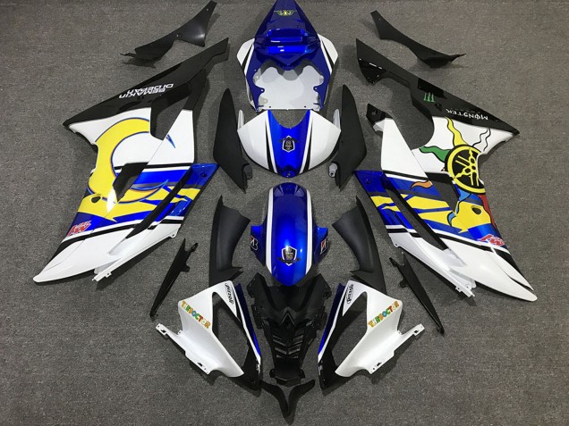 2008-2016 White Blue Black Yellow Yamaha R6 Motorcycle Fairing