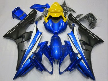 2006-2007 Yellow Blue White Matte Black Motul Yamaha R6 Motorcycle Fairings