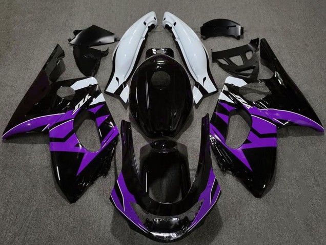 1996-2007 Glossy Black Purple White Yamaha YZF600 Motorcycle Fairings
