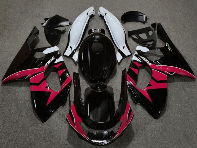 1996-2007 Glossy Black Pink White Yamaha YZF600 Motorcycle Fairings