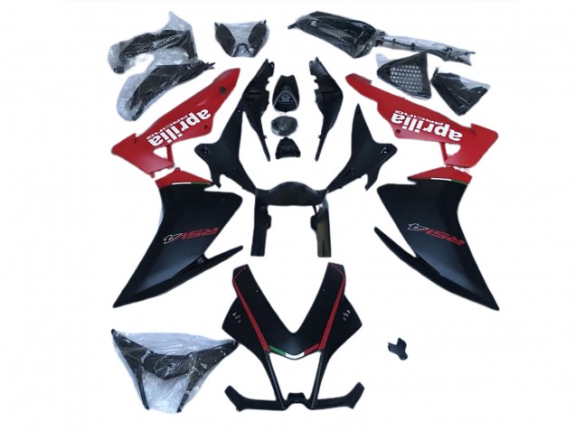 2010-2015 Matte Black Red Aprilia RSV4 1000 Abs Motorcycle Fairings