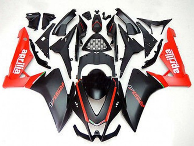 2012-2018 Red Matte Black Aprilia RS4 125 Motorcycle Fairings