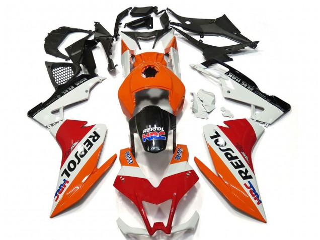 2012-2018 Orange White Red Glossy Black Repsol Aprilia RS4 125 Motorcycle Fairings