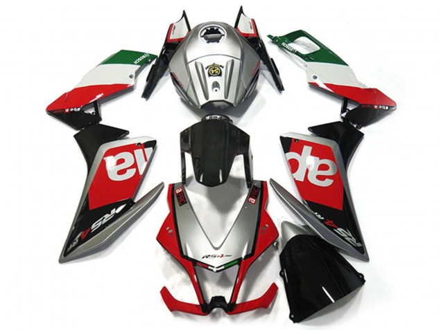 2012-2018 Silver Red Green Glossy Black OEM Style Aprilia RS4 125 Motorcycle Fairings