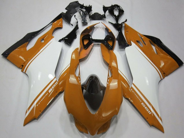 2011-2014 Brown White Black Ducati 1199 Motorcycle Fairings