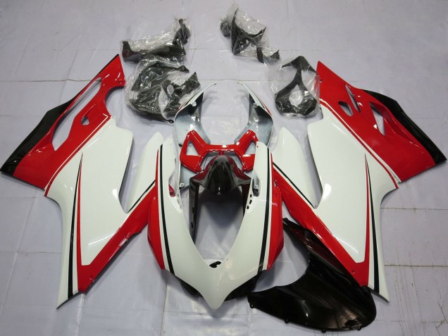 2011-2014 White Red Green Glossy Black Ducati 899 1199 Motorcycle Fairings