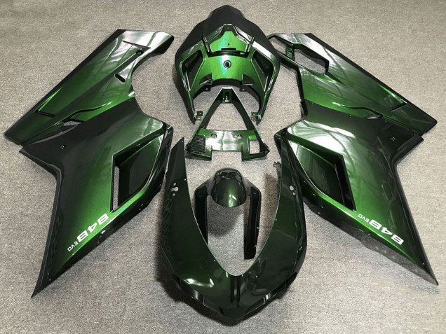 2007-2014 Green Ducati 848 Motorcycle Fairings