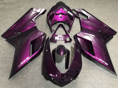 2007-2014 Purple Ducati 848 Motorcycle Fairings
