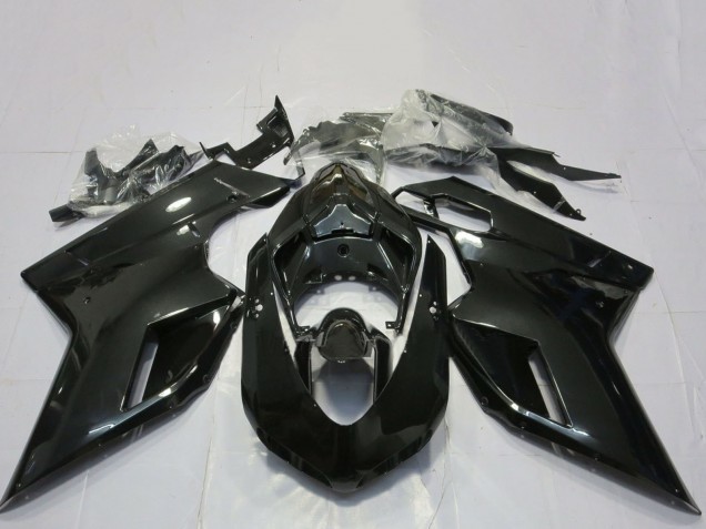2007-2014 Glossy Black Ducati 848 1098 1198 Motorcycle Fairings