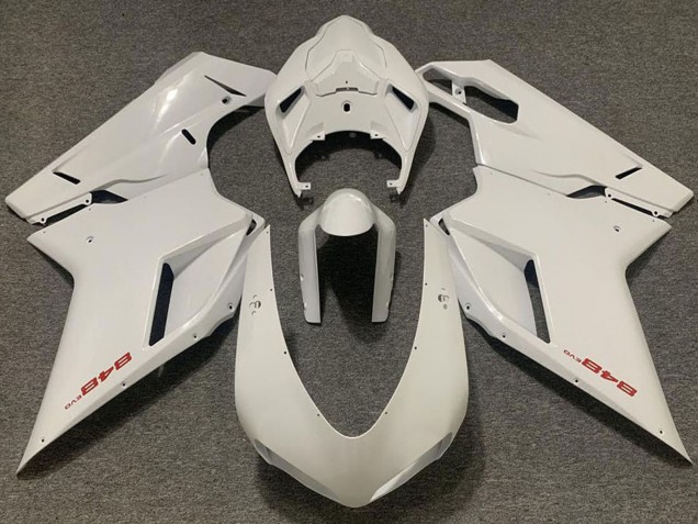 2007-2014 Pearl White Ducati 848 Motorcycle Fairing