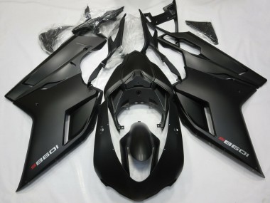 2007-2014 Matte Black Ducati 1098 Motorcycle Fairings