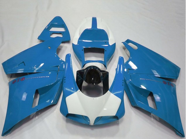 1993-2005 Light Blue Glossy Black Ducati 916 Motorcycle Fairings