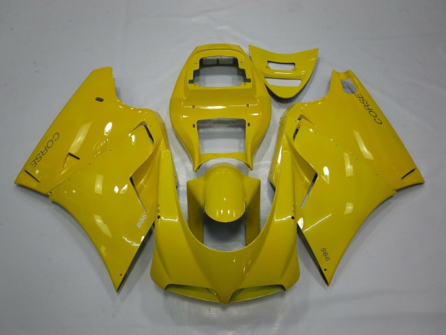 1993-2005 Yellow Ducati 996 Motorcycle Fairings