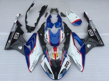 2017-2018 White Blue Red Glossy Black OEM Style BMW S1000RR Motorcycle Fairings