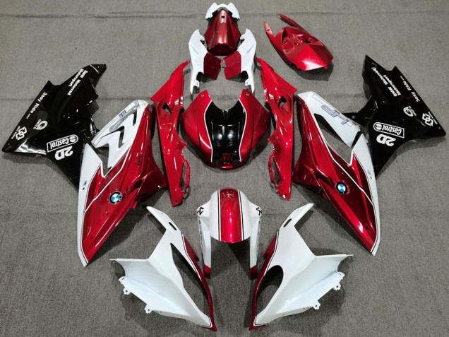 2017-2018 White Red Glossy Black BMW S1000RR Motorcycle Fairings