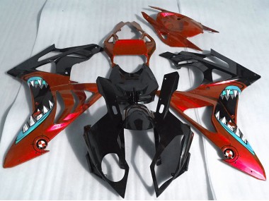 2017-2018 Red Glossy Black Shark BMW S1000RR Motorcycle Fairings