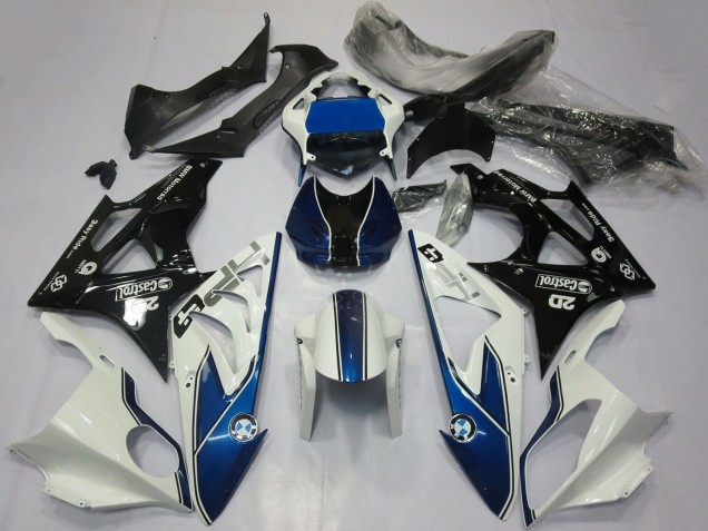 2017-2018 White Blue Glossy Black BMW S1000RR Motorcycle Fairings