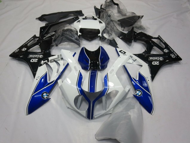 2015-2016 White Blue Glossy Black BMW S1000RR Motorcycle Fairings