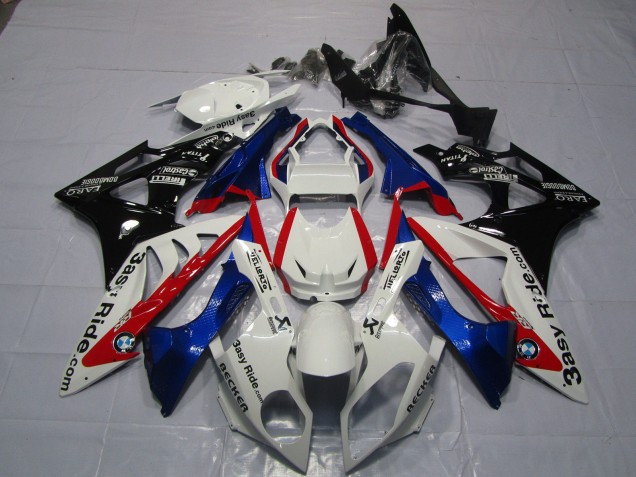 2009-2014 White Red Blue Glossy Black Easy Ride BMW S1000RR Motorcycle Fairings