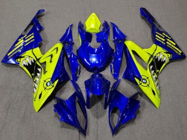 2009-2014 Yellow Blue Shark BMW S1000RR Motorcycle Fairings