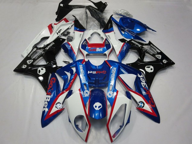 2009-2014 White Red Blue Glossy Black GoldBet HP BMW S1000RR Motorcycle Fairings