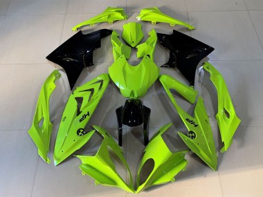 2009-2014 High Viz Yellow Glossy Black HP BMW S1000RR Motorcycle Fairings