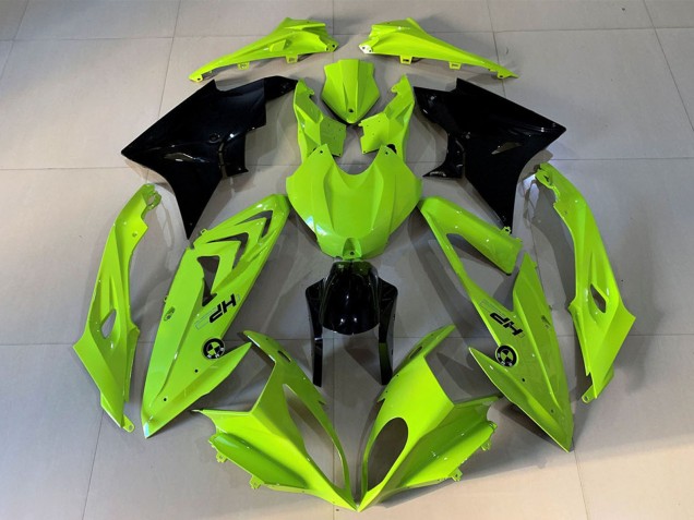 2009-2014 High Viz Yellow Glossy Black HP BMW S1000RR Motorcycle Fairings