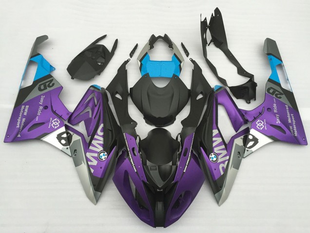 2017-2018 Silver Purple Blue Matte Black BMW S1000RR Motorcycle Fairings