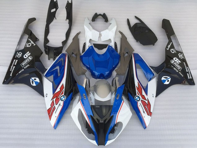 2015-2016 White Blue Matte Black OEM Style BMW S1000RR Motorcycle Fairings